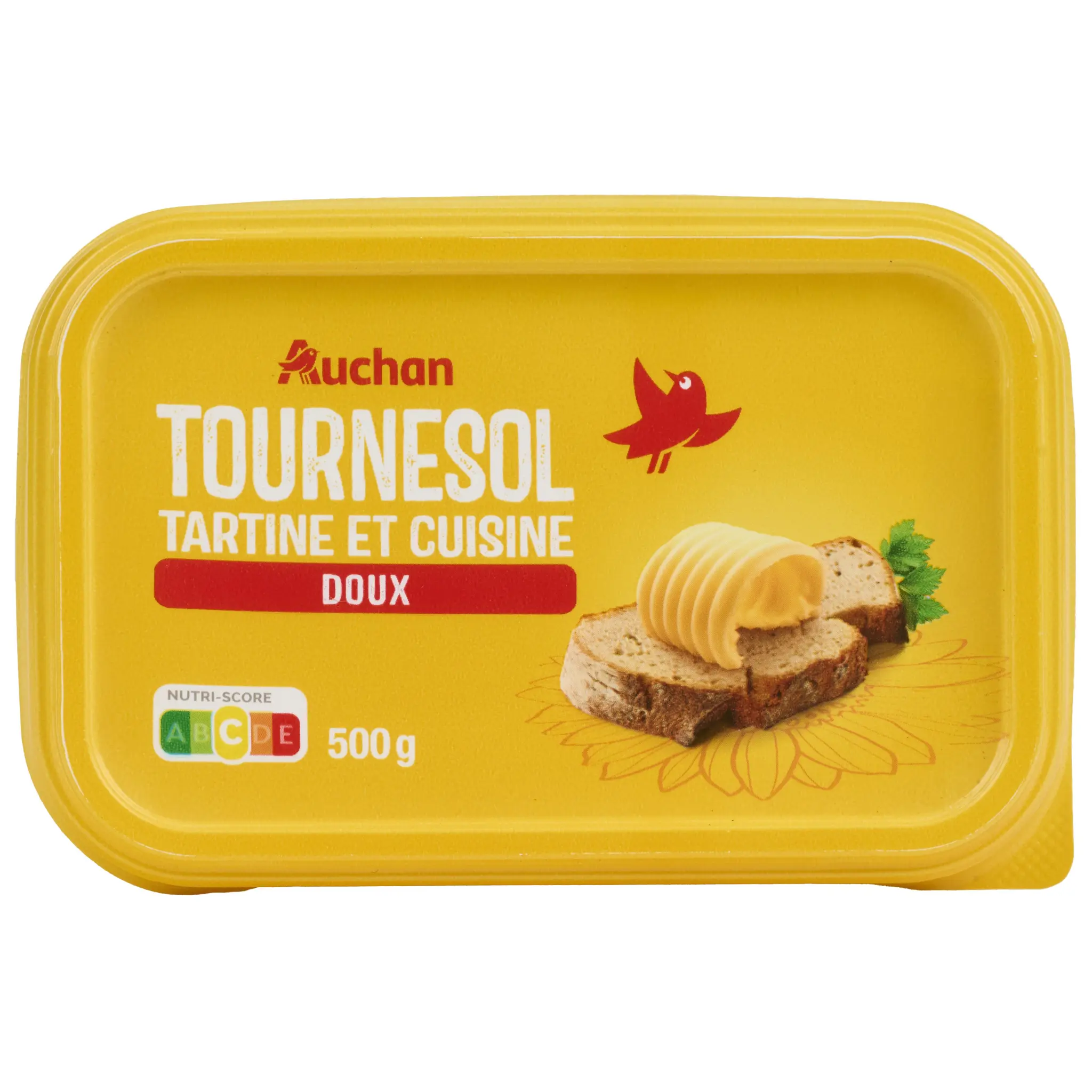 AUCHAN Margarine doux pour tartine et cuisson