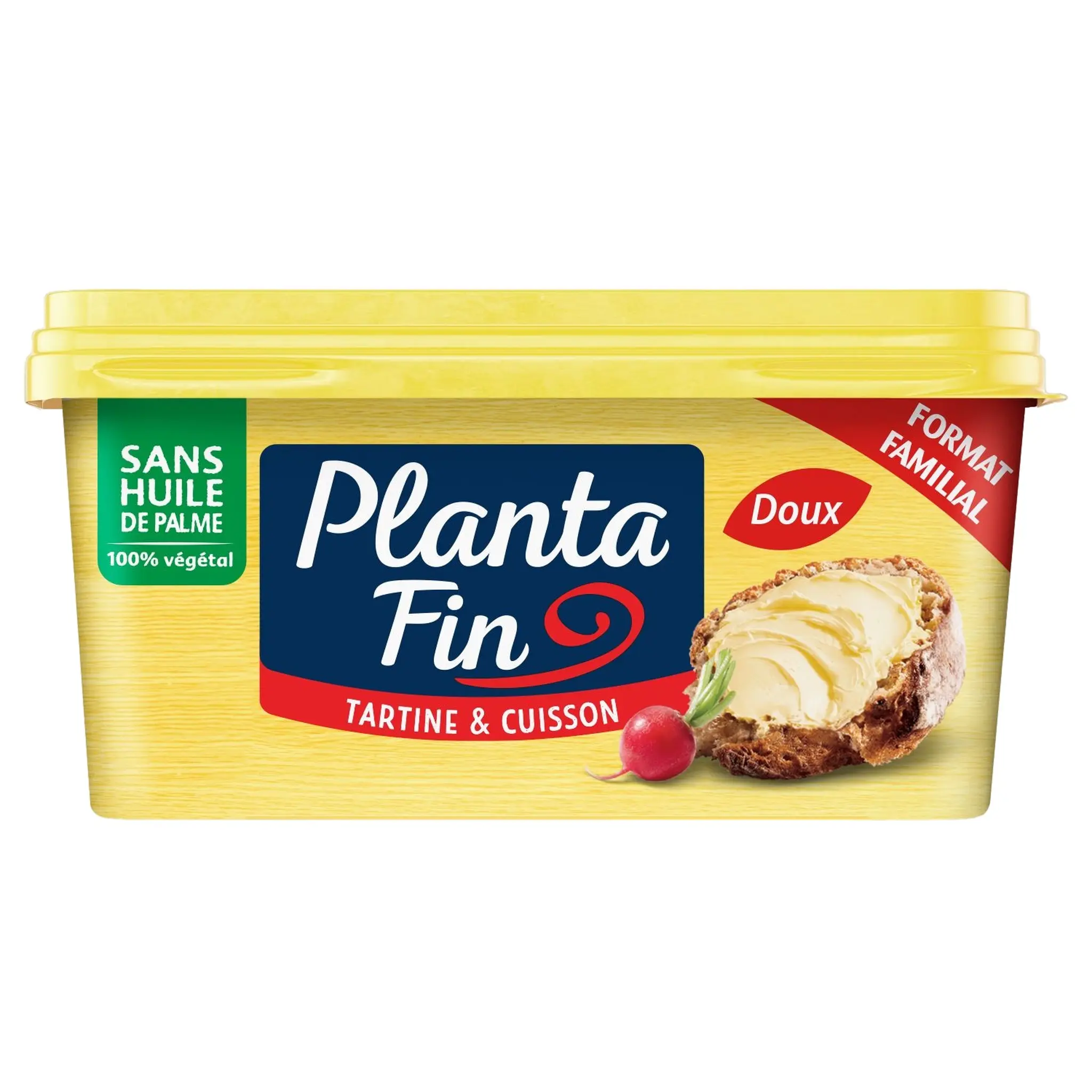 PLANTA FIN Margarine doux tartine et cuisson sans huile de palme