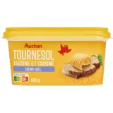 AUCHAN Margarine demi-sel pour tartine et cuisson