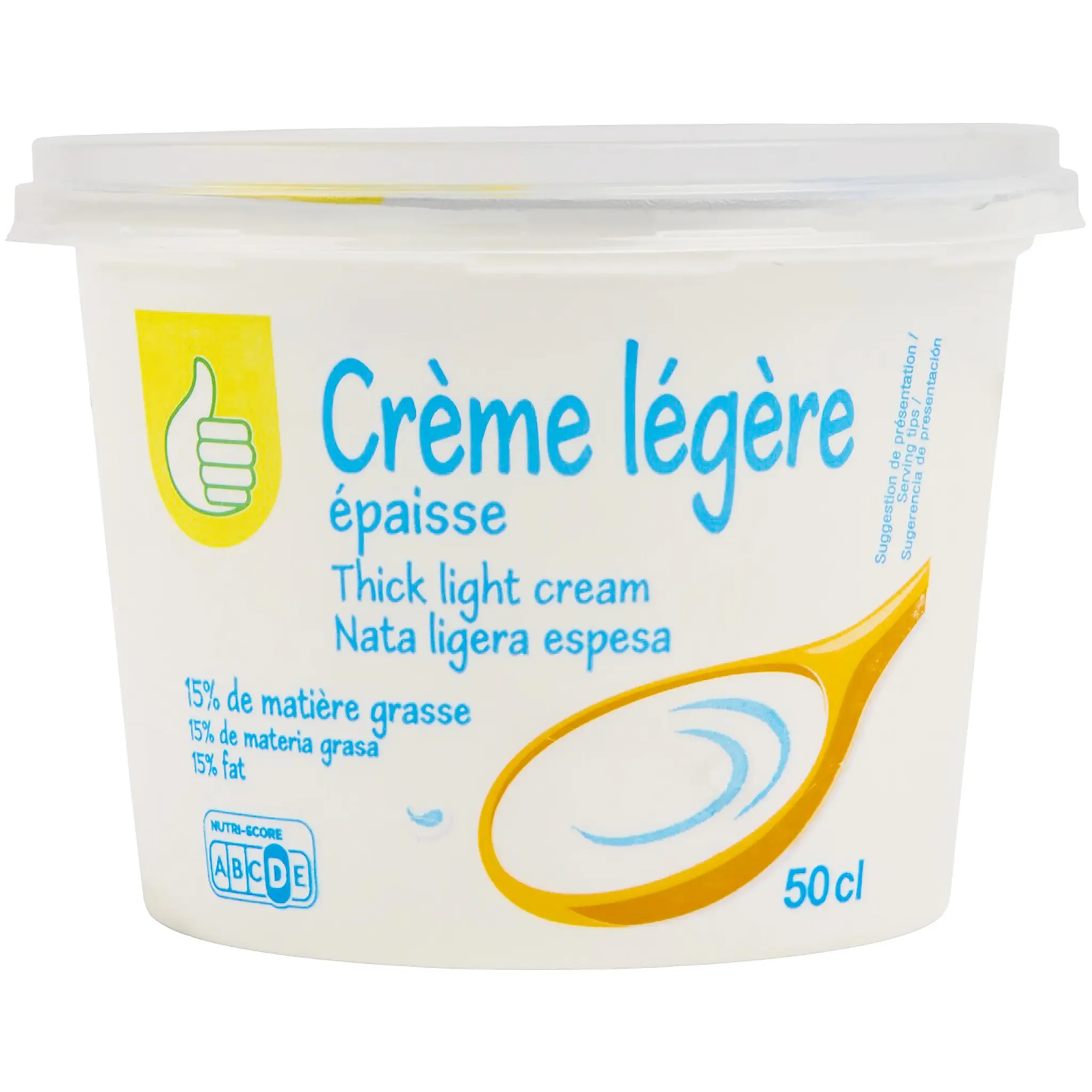 POUCE Crème fraîche épaisse légère 15%MG