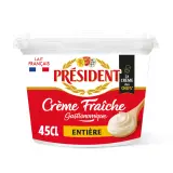 PRESIDENT Crème fraîche épaisse entière 30%MG