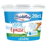 BRIDELICE Crème fraîche légère et épaisse 15% MG