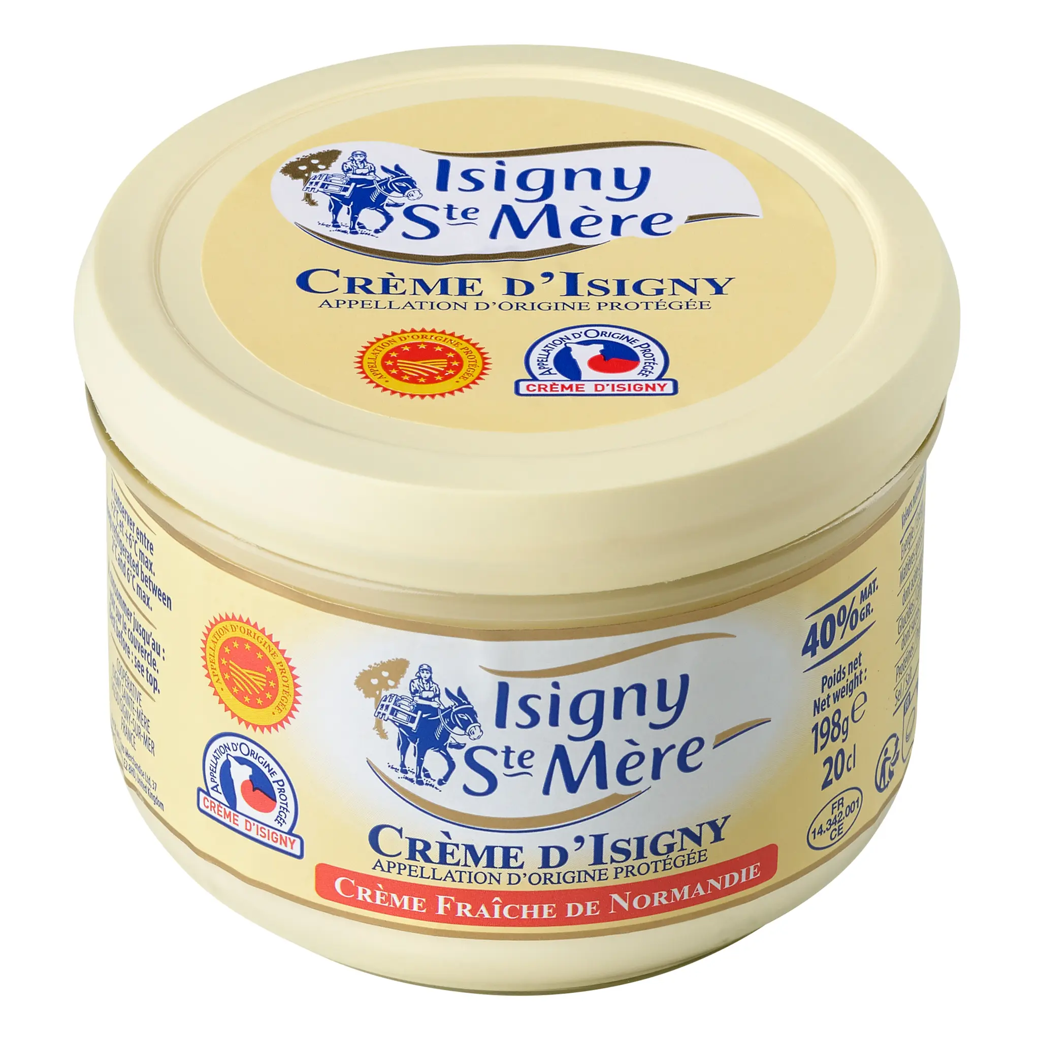 ISIGNY STE MERE Crème fraîche d'Isigny AOP 40% MG