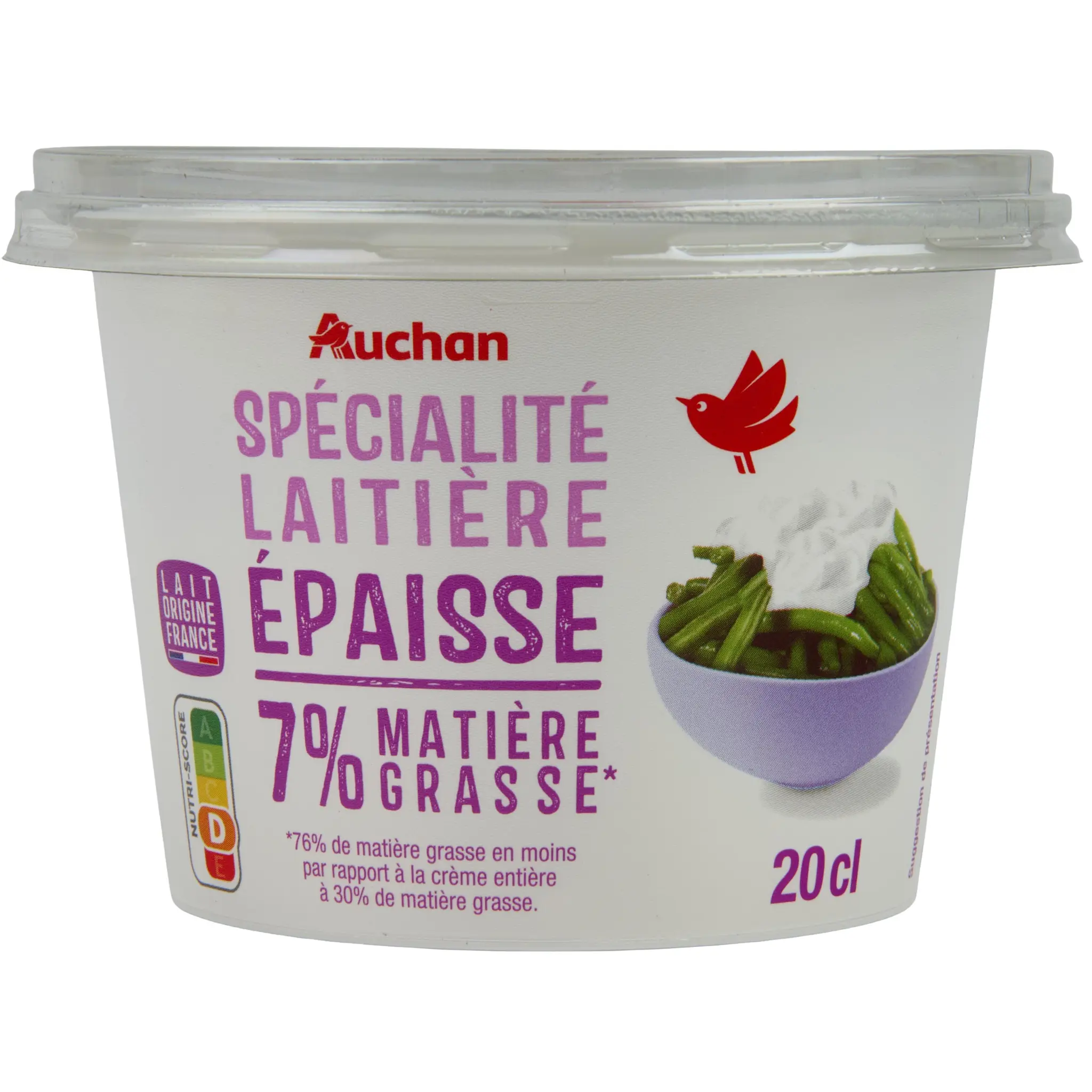 AUCHAN Spécialité laitière épaisse 7% MG
