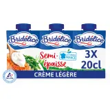 BRIDELICE Crème semi-épaisse légère 18% MG UHT