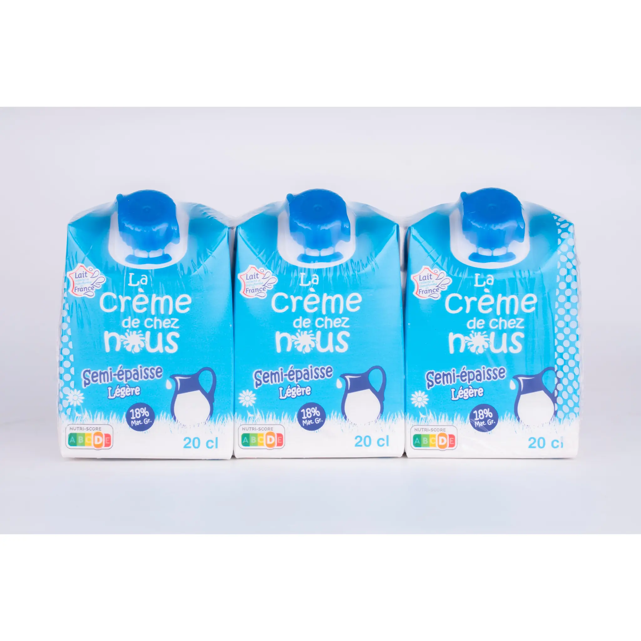 LA CREME DE CHEZ NOUS Crème semi-épaisse légère 18% Mat.Gr