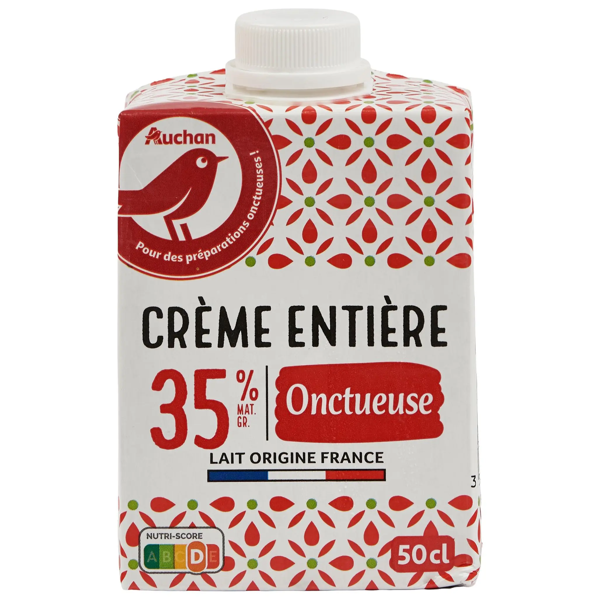 AUCHAN Crème fluide entière 35% MG