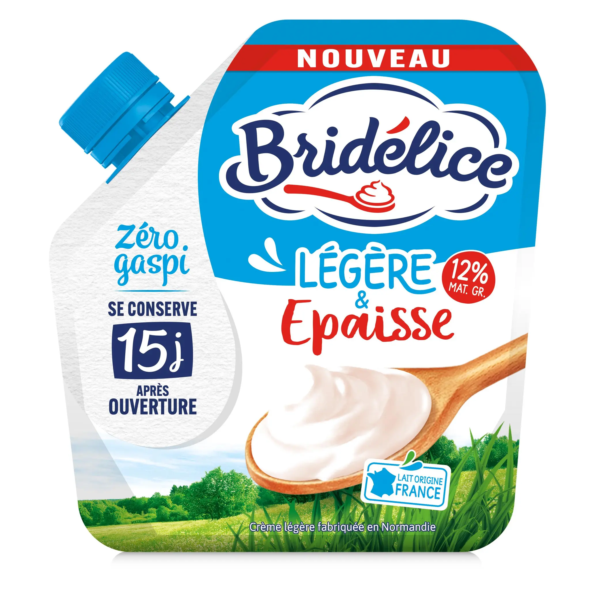 BRIDELICE Crème fraîche légère et épaisse 12%MG
