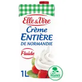 ELLE & VIRE Crème fluide entière 30%MG UHT
