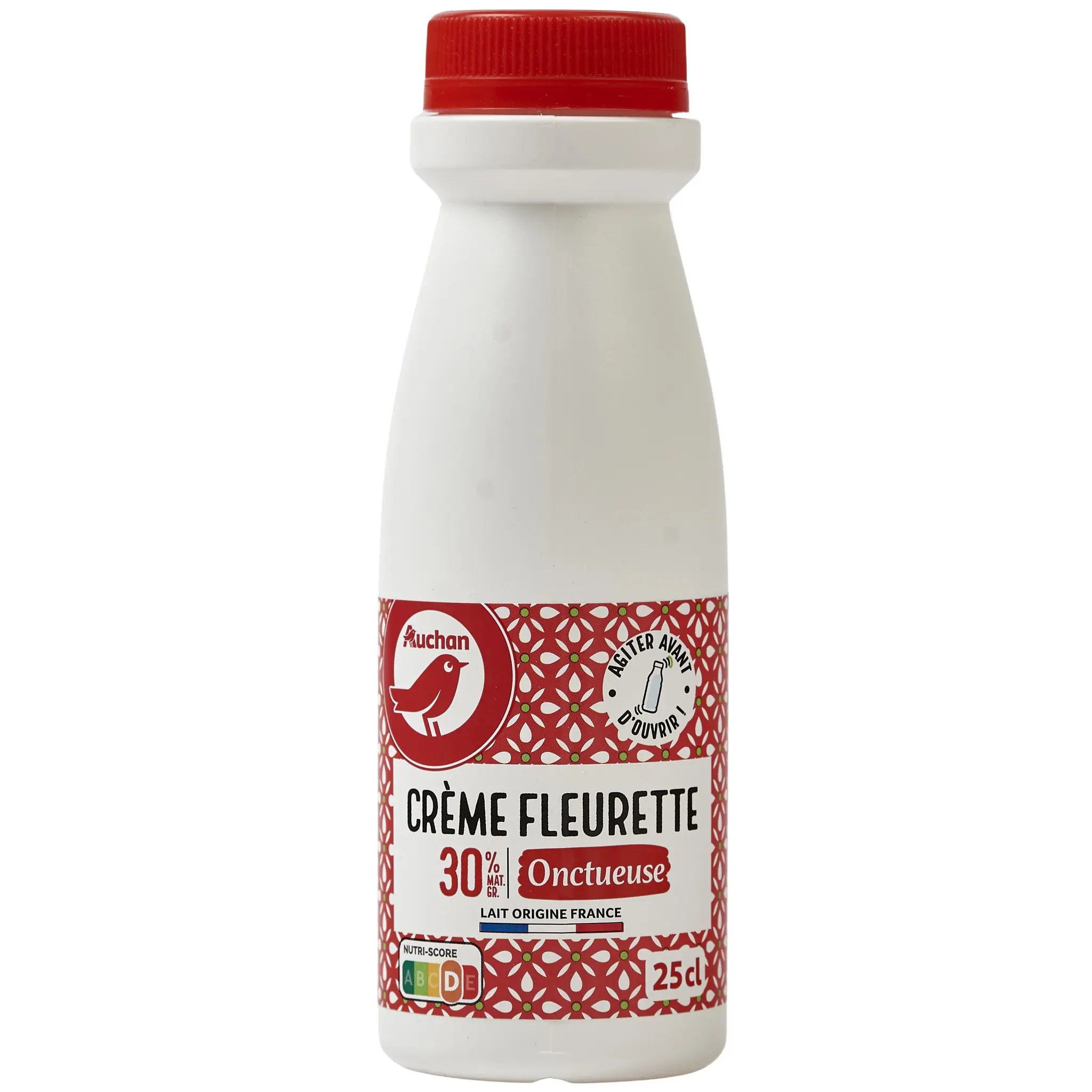 AUCHAN Crème fraîche fleurette entière onctueuse 30% MG