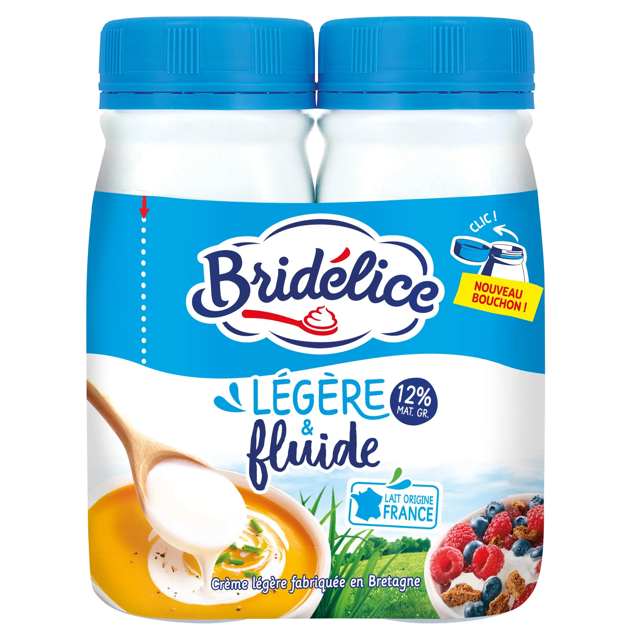 BRIDELICE Crème fluide légère 12% MG