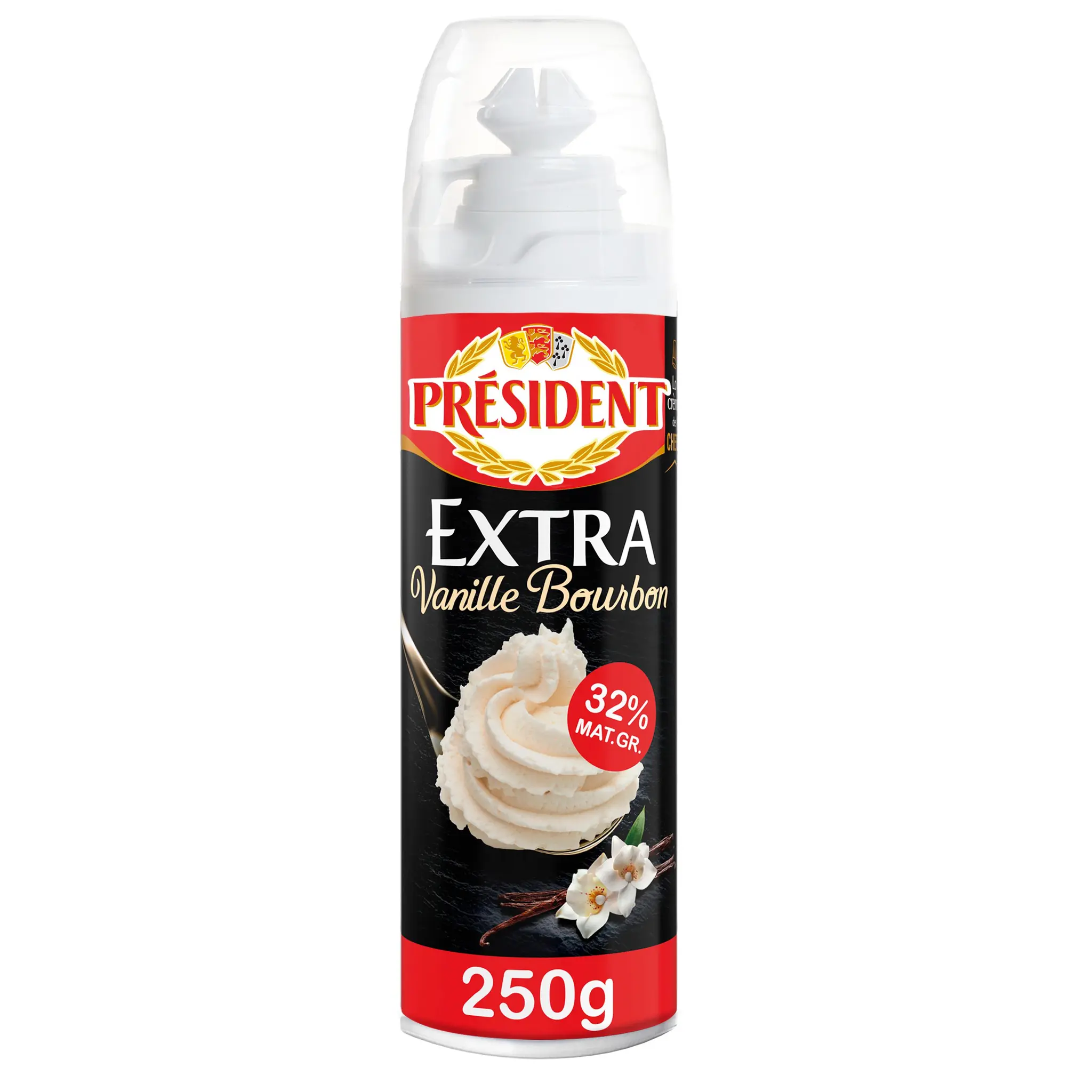 PRESIDENT Extra - Crème fouettée à la vanille bourbon