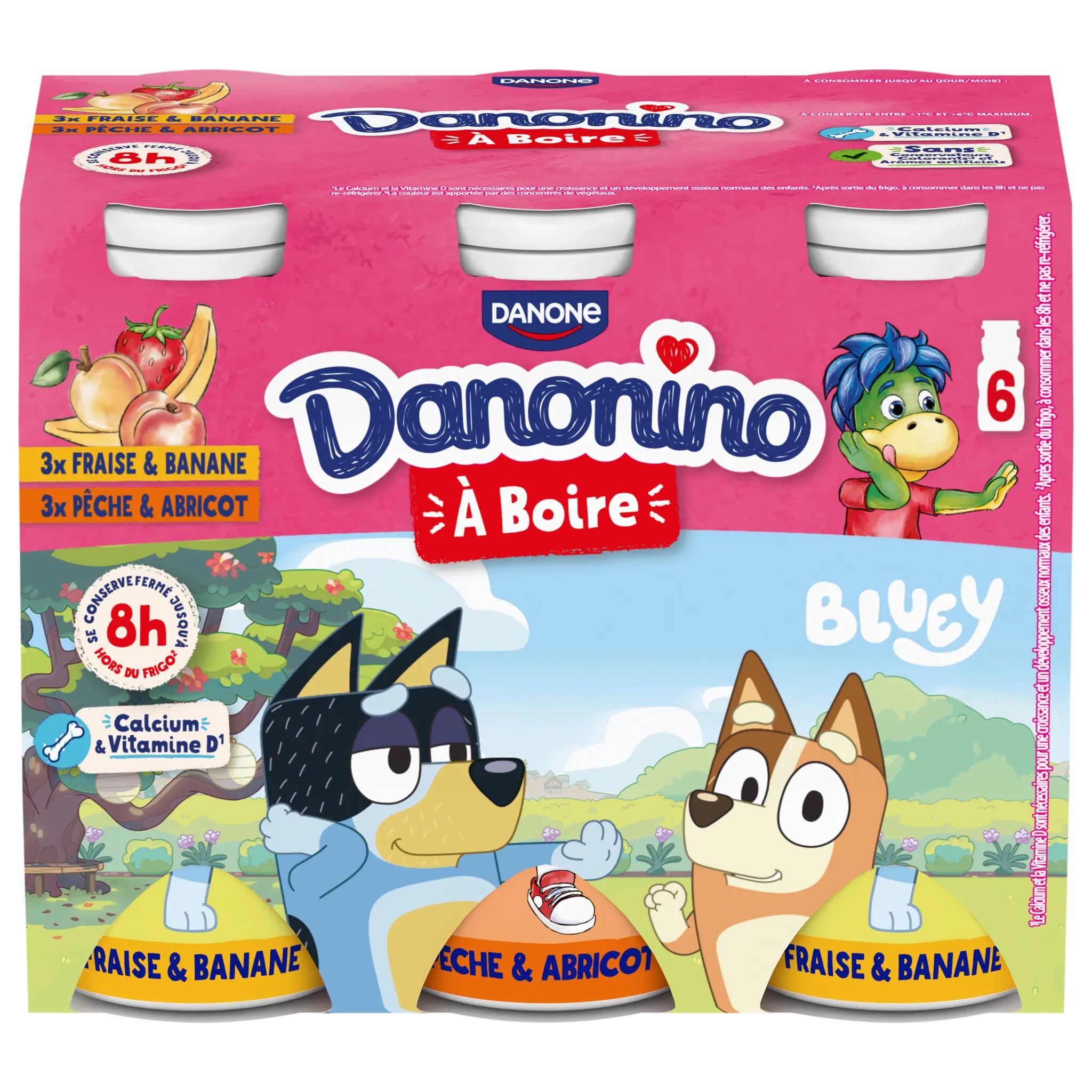 DANONINO Yaourt à boire aux fruits