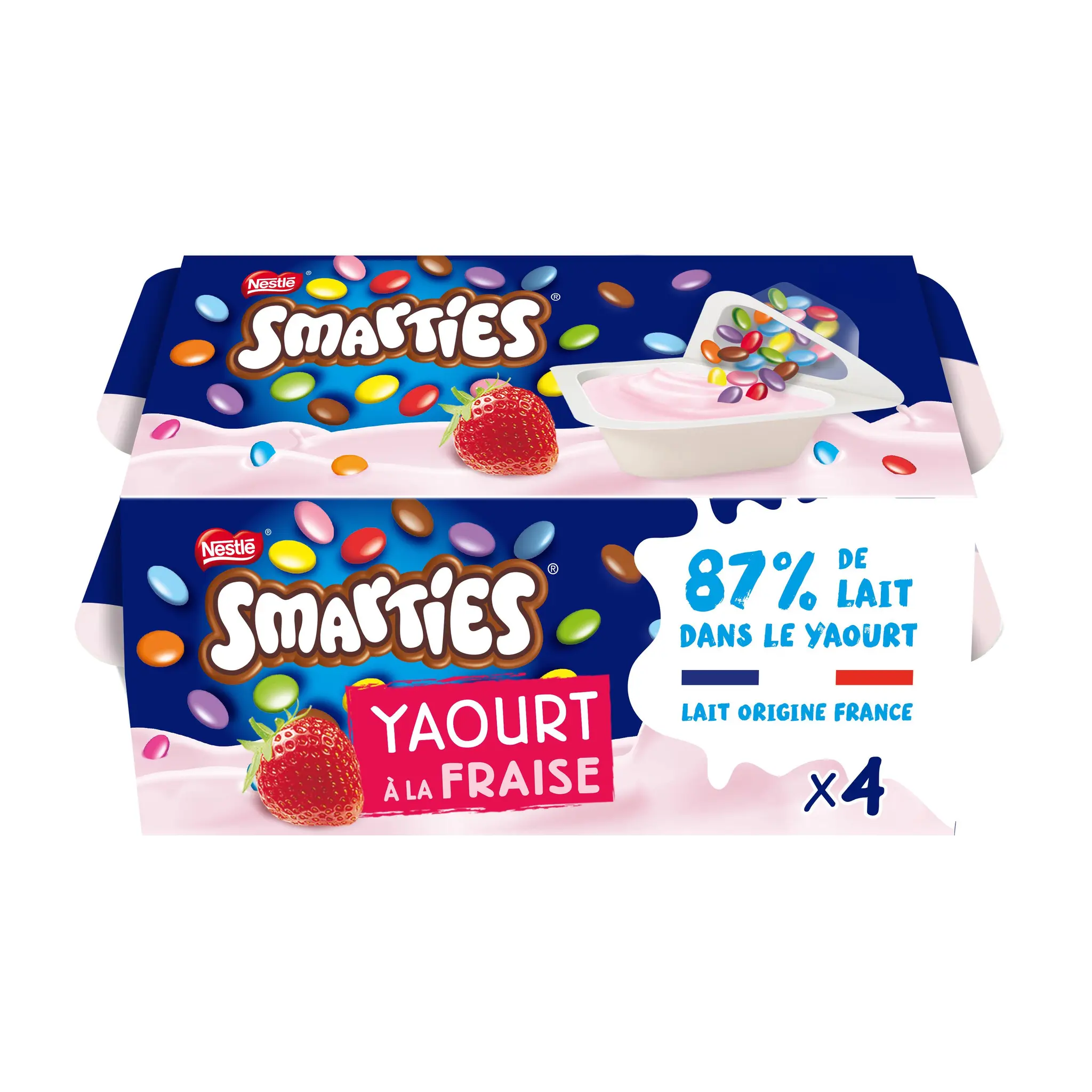 SMARTIES Yaourt à la fraise avec smarties