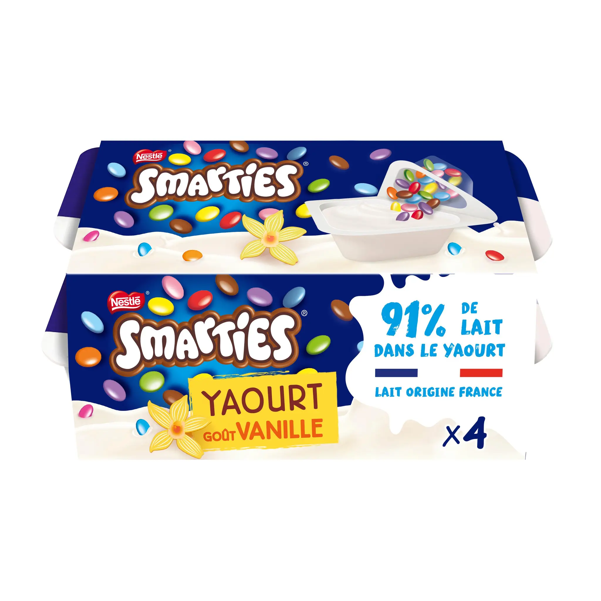 SMARTIES Yaourt à la vanille avec smarties