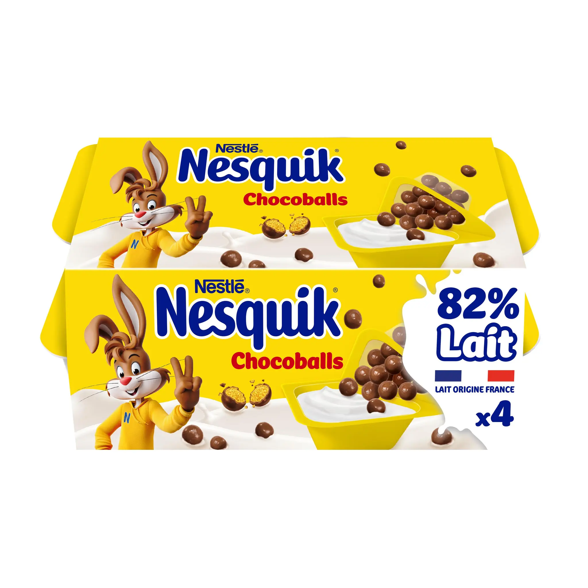 NESQUIK Yaourt au chocolat avec billes de chocolat