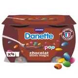 DANETTE POP - Crème dessert chocolat et billes magix