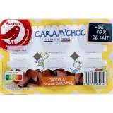 AUCHAN Crème dessert au chocolat saveur caramel