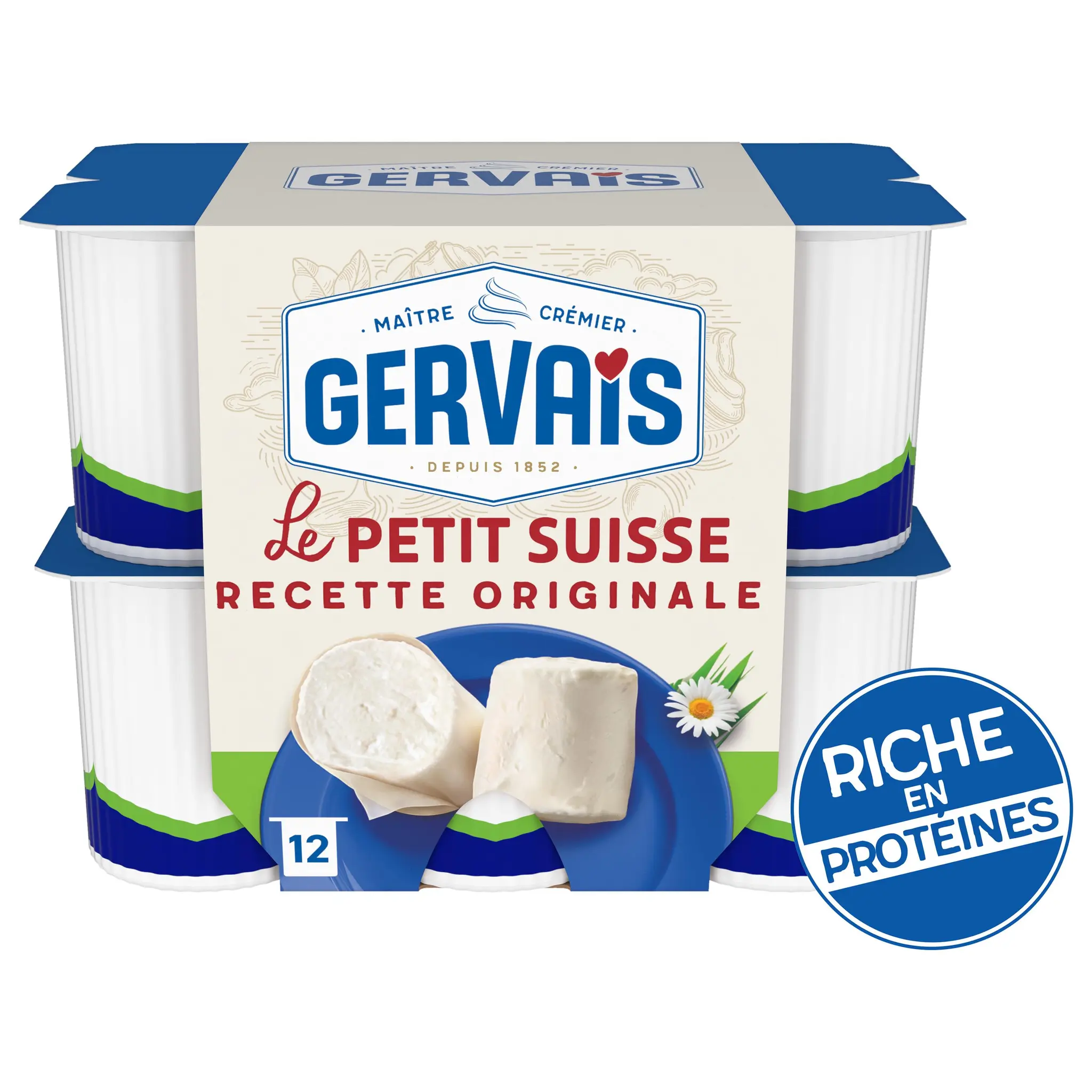 GERVAIS Petit suisse nature 9.5% MG