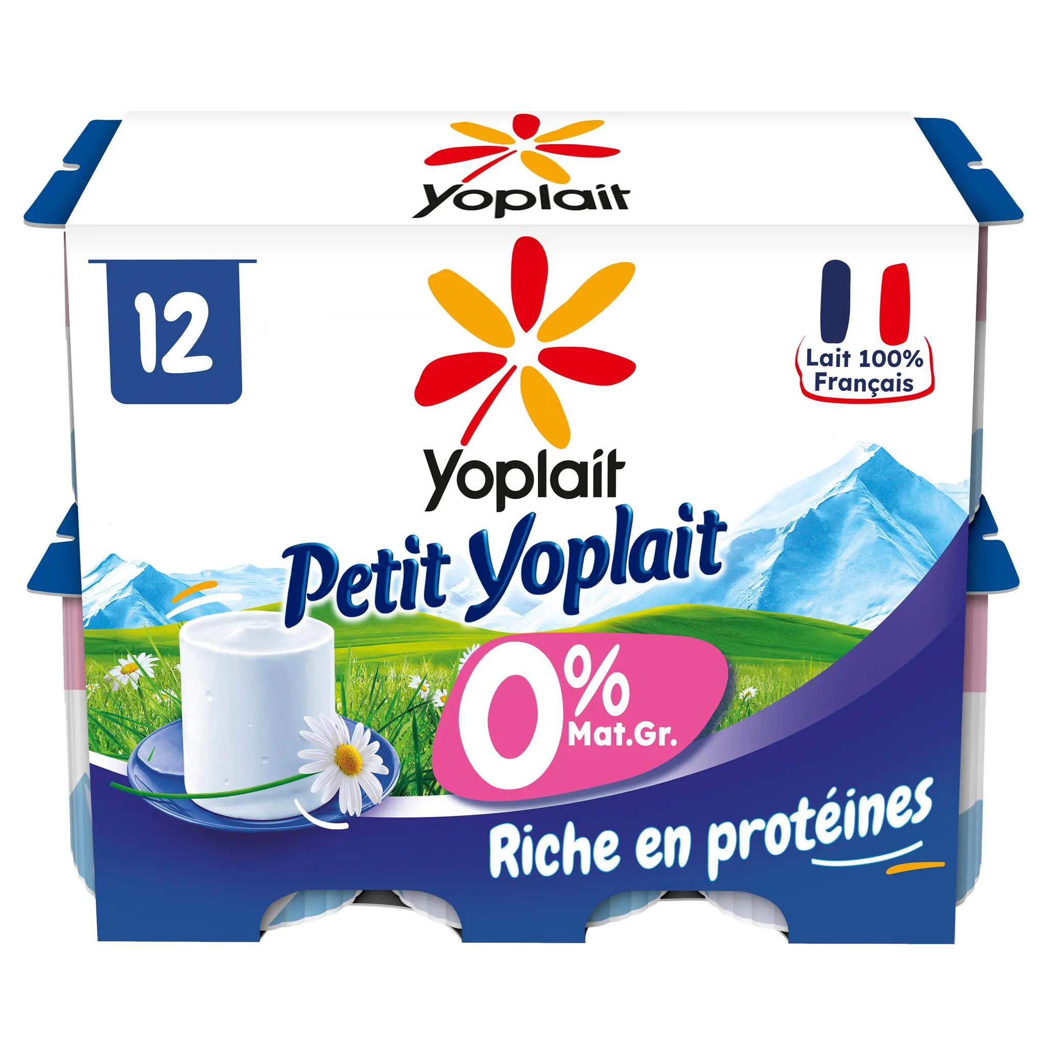 YOPLAIT Petit suisse nature allégé 0% MG