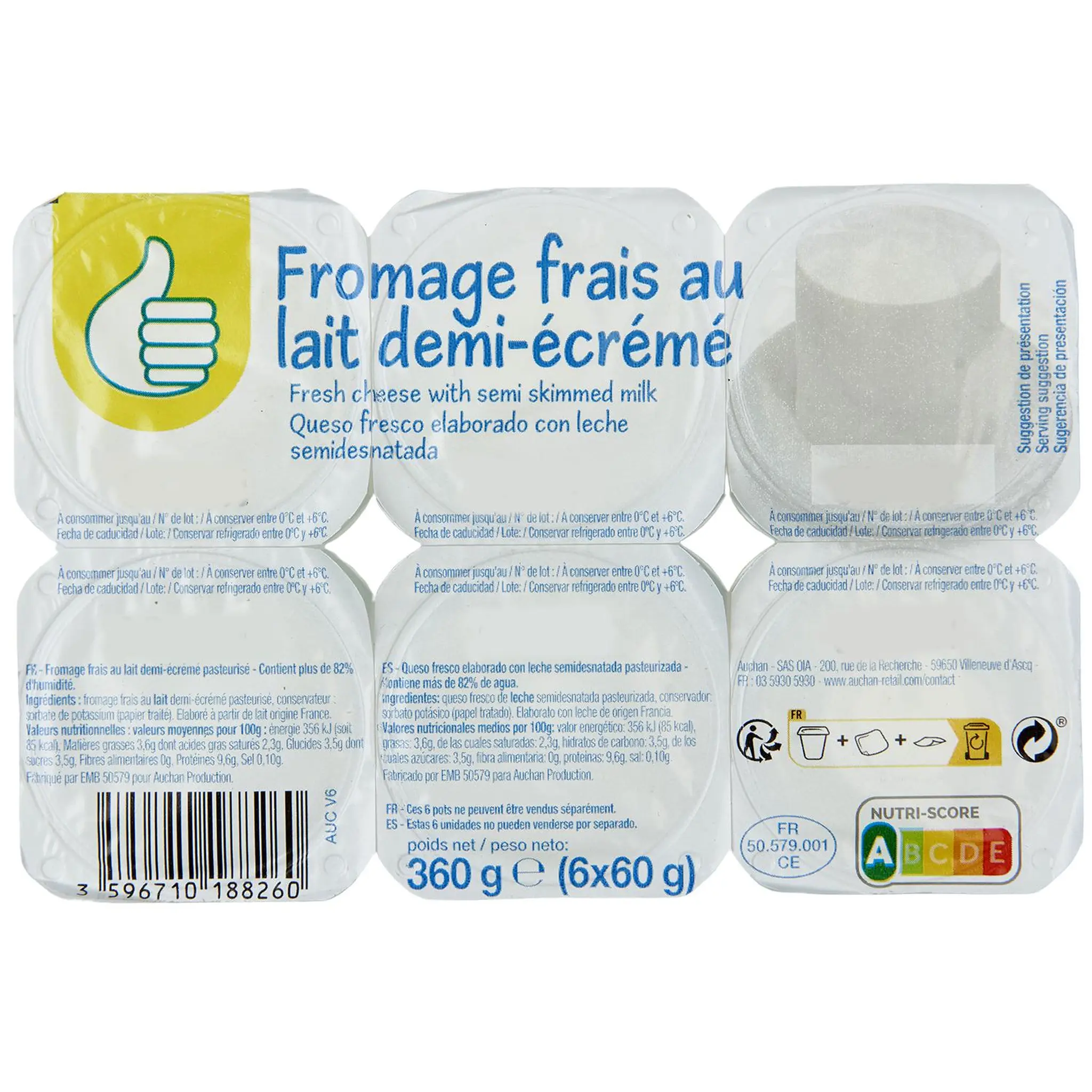 POUCE Petit fromage frais nature