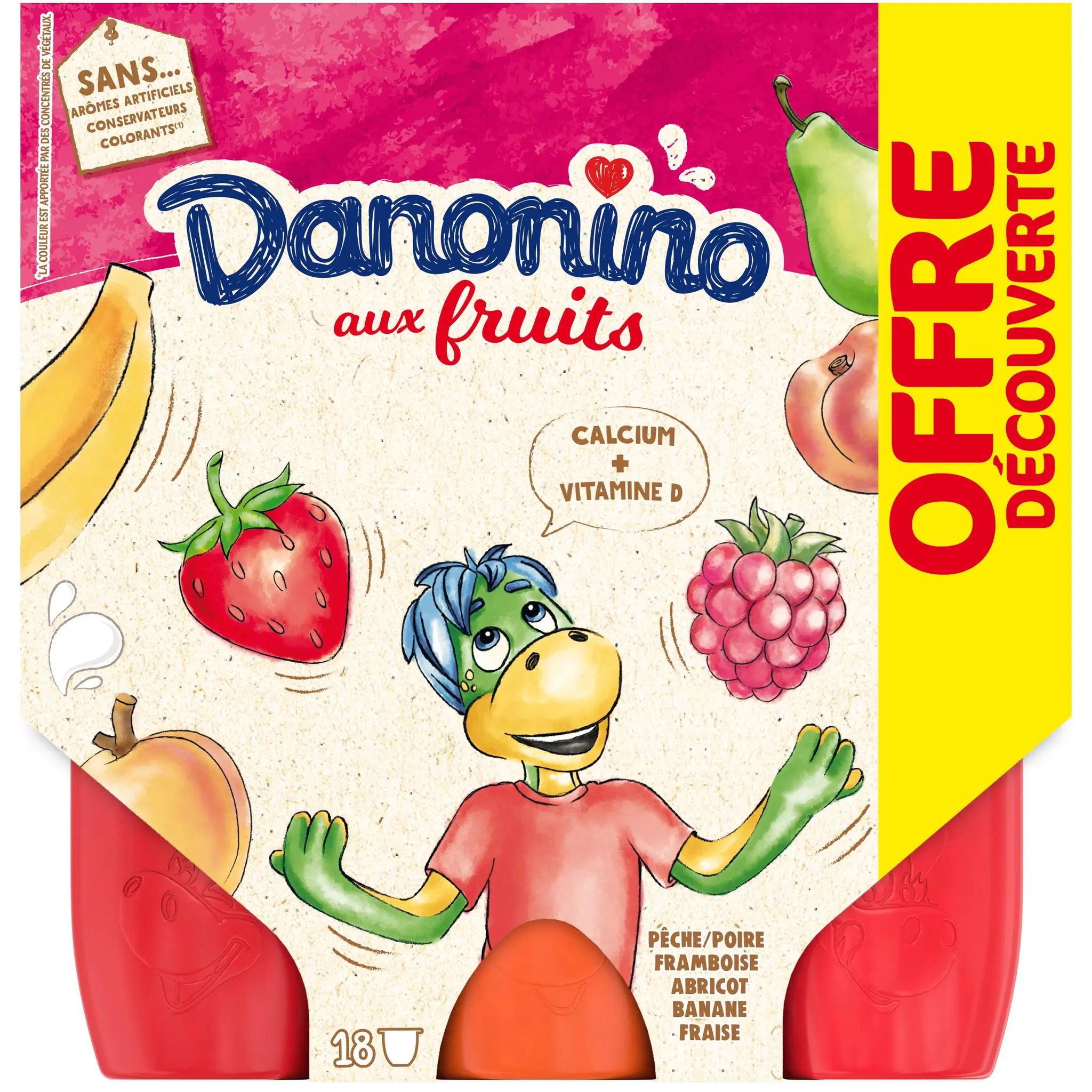 DANONINO Petits suisses aux fruits panaché