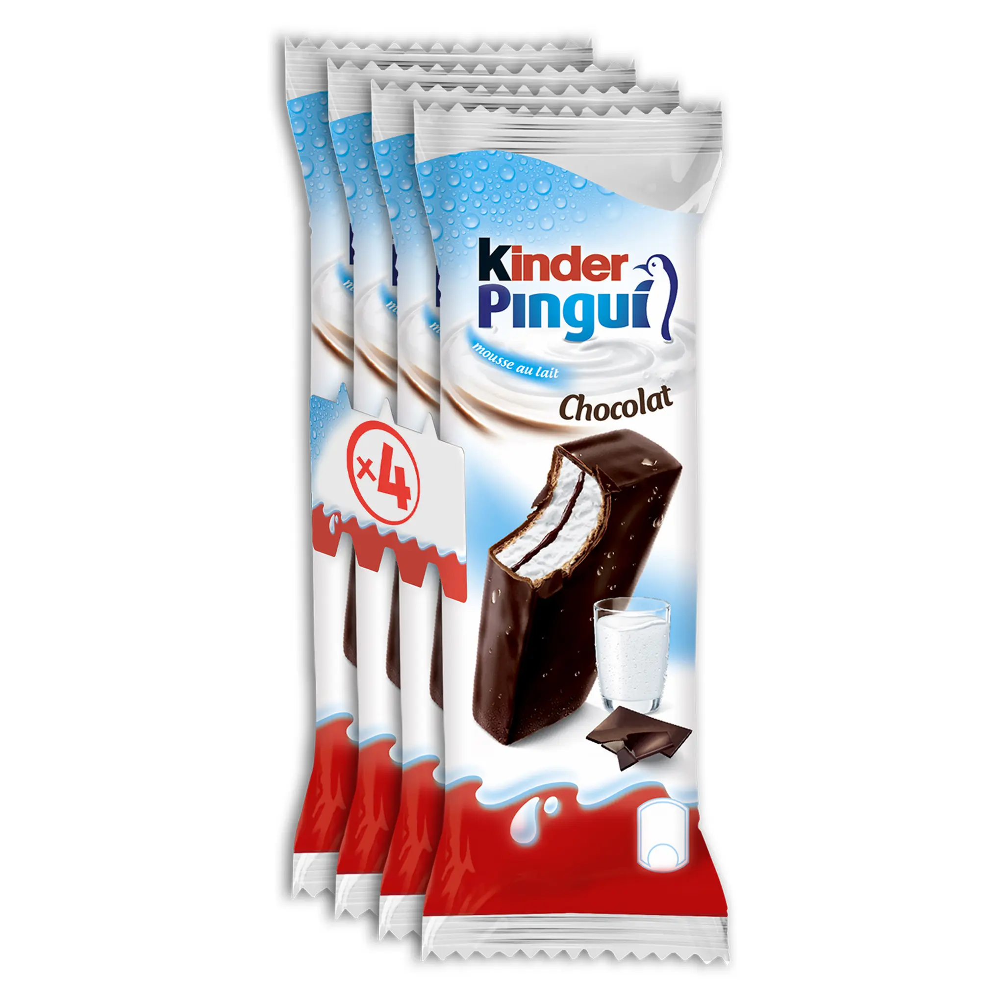 KINDER PINGUI Génoise fourrée au lait et chocolat