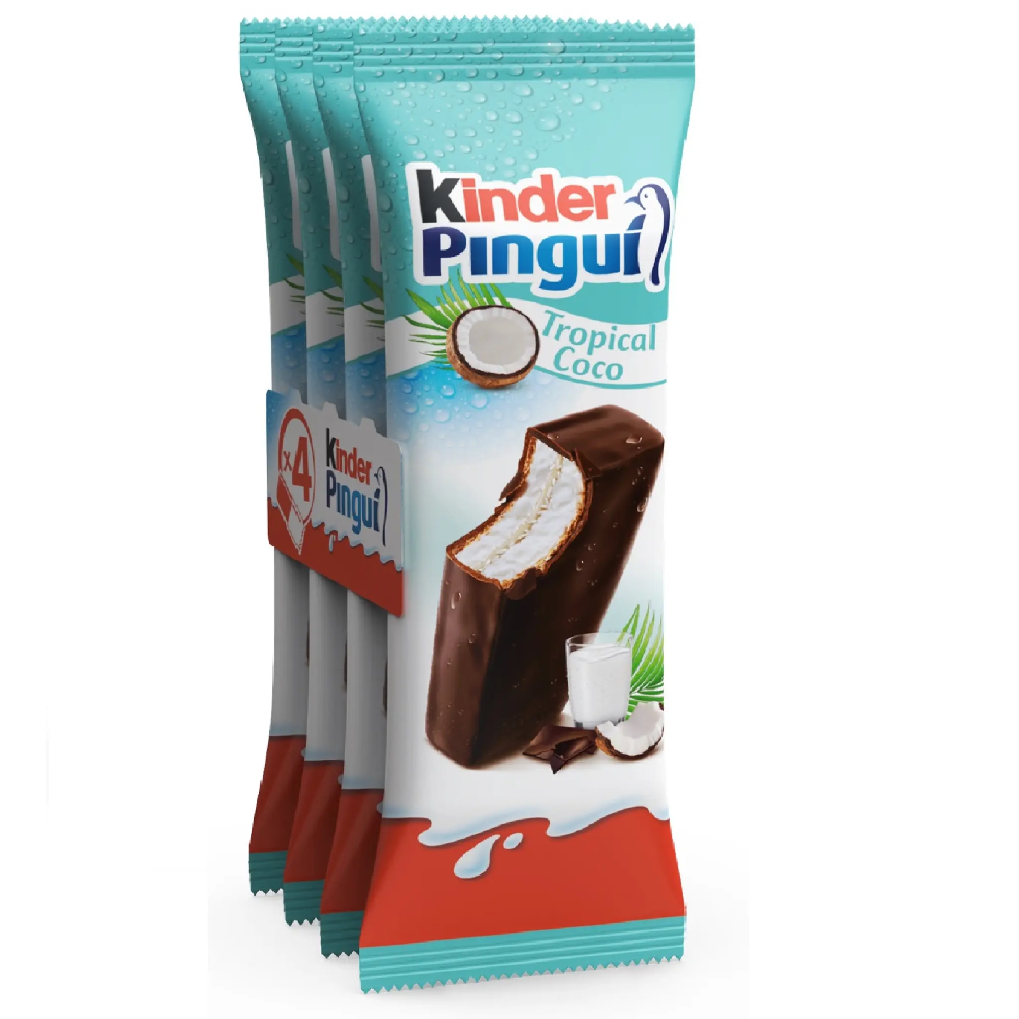 KINDER PINGUI Tropical - Génoise fourrée au lait et coco