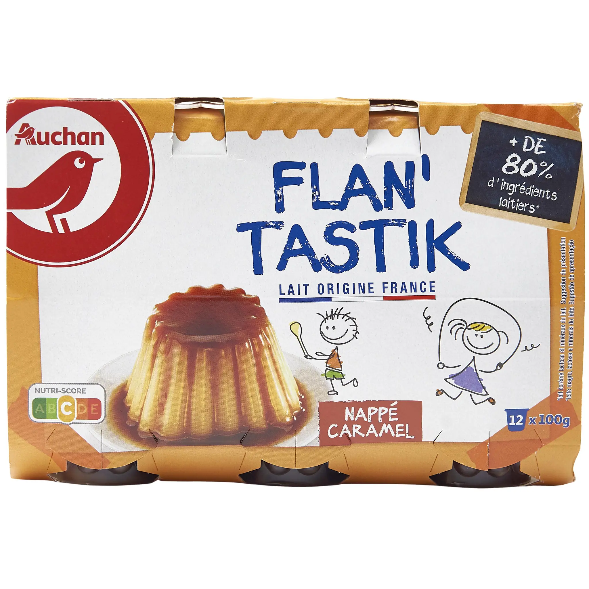 AUCHAN Flan au caramel