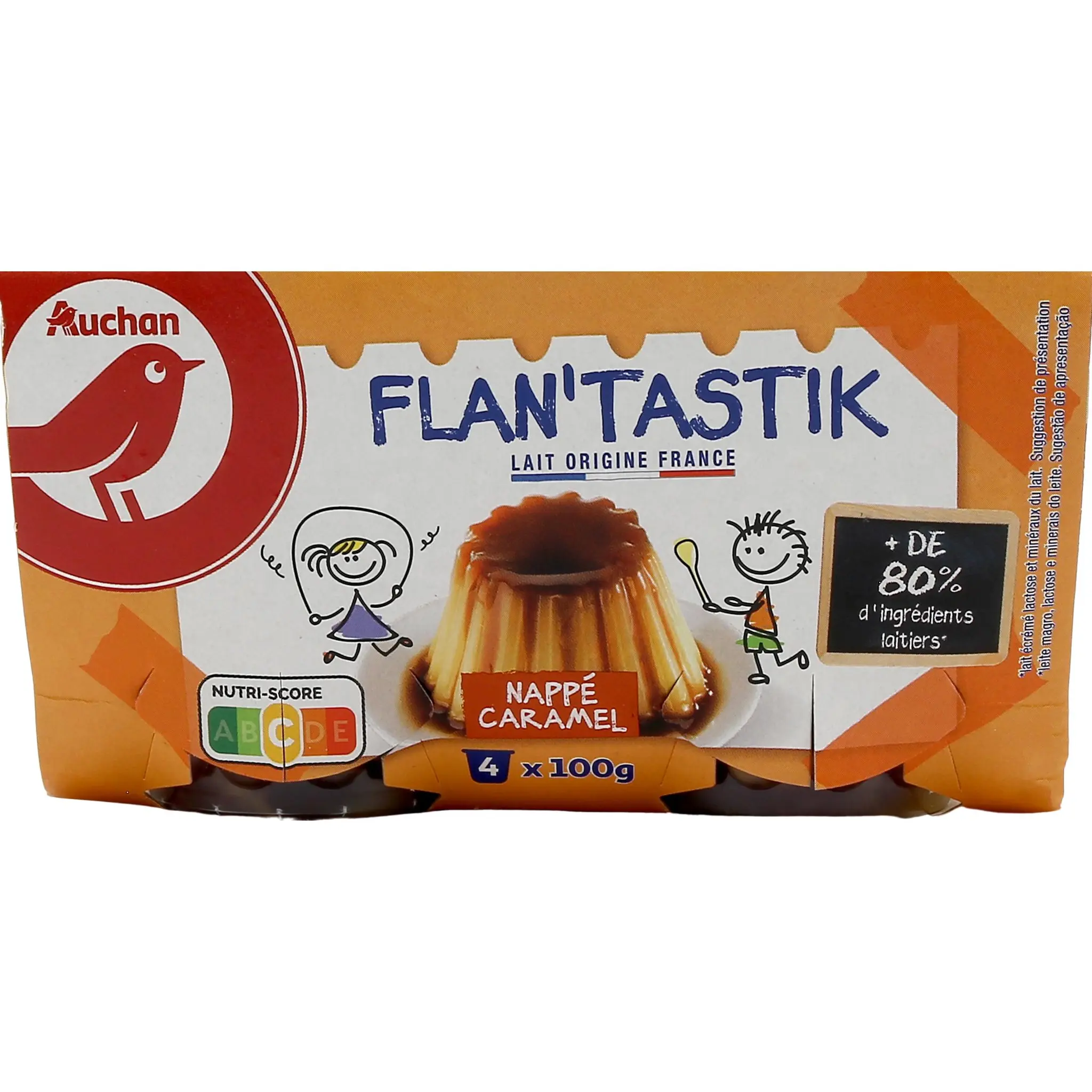 AUCHAN Flan au caramel
