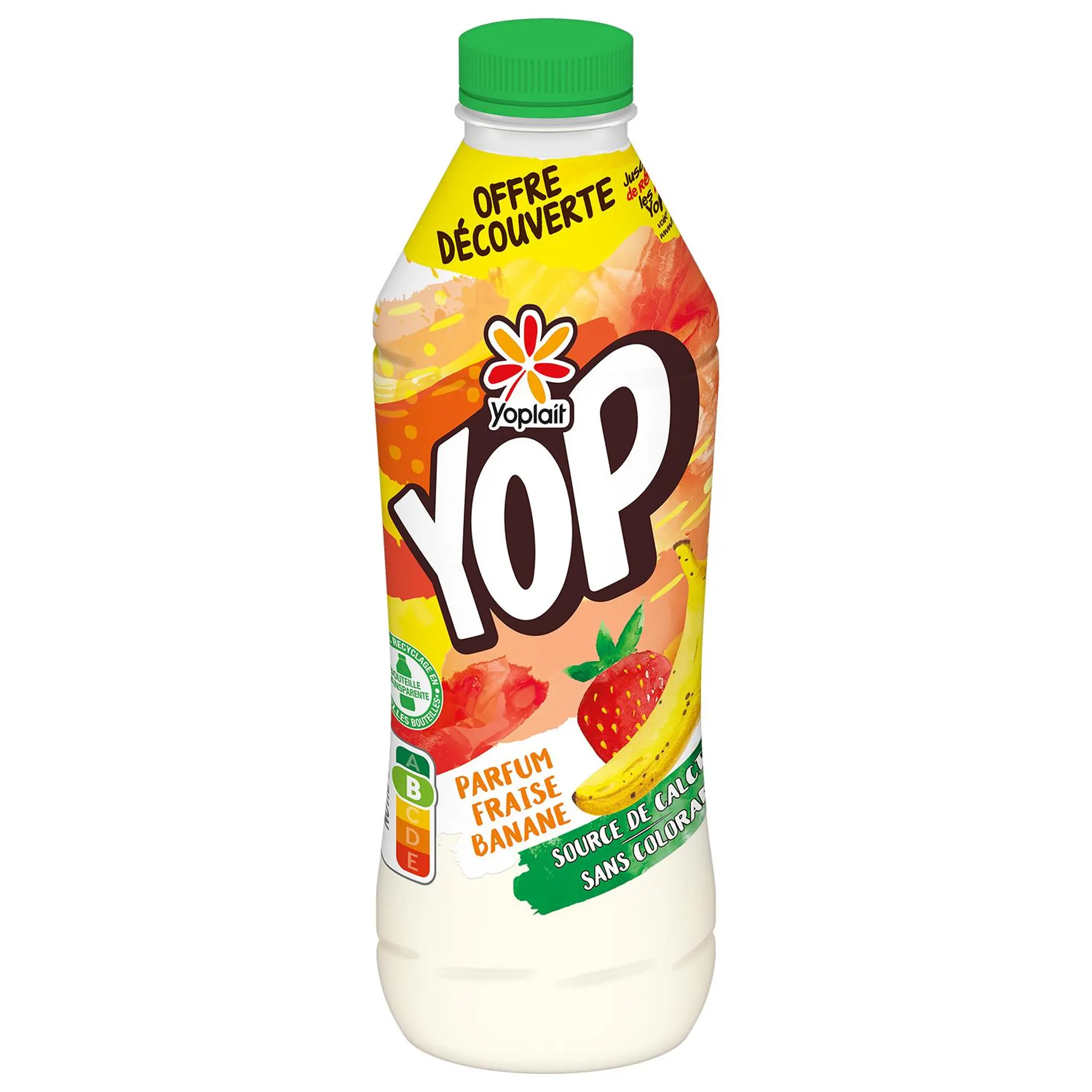YOP Yaourt à boire à la fraise et banane