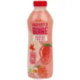 AUCHAN Yaourt à boire saveur fraise