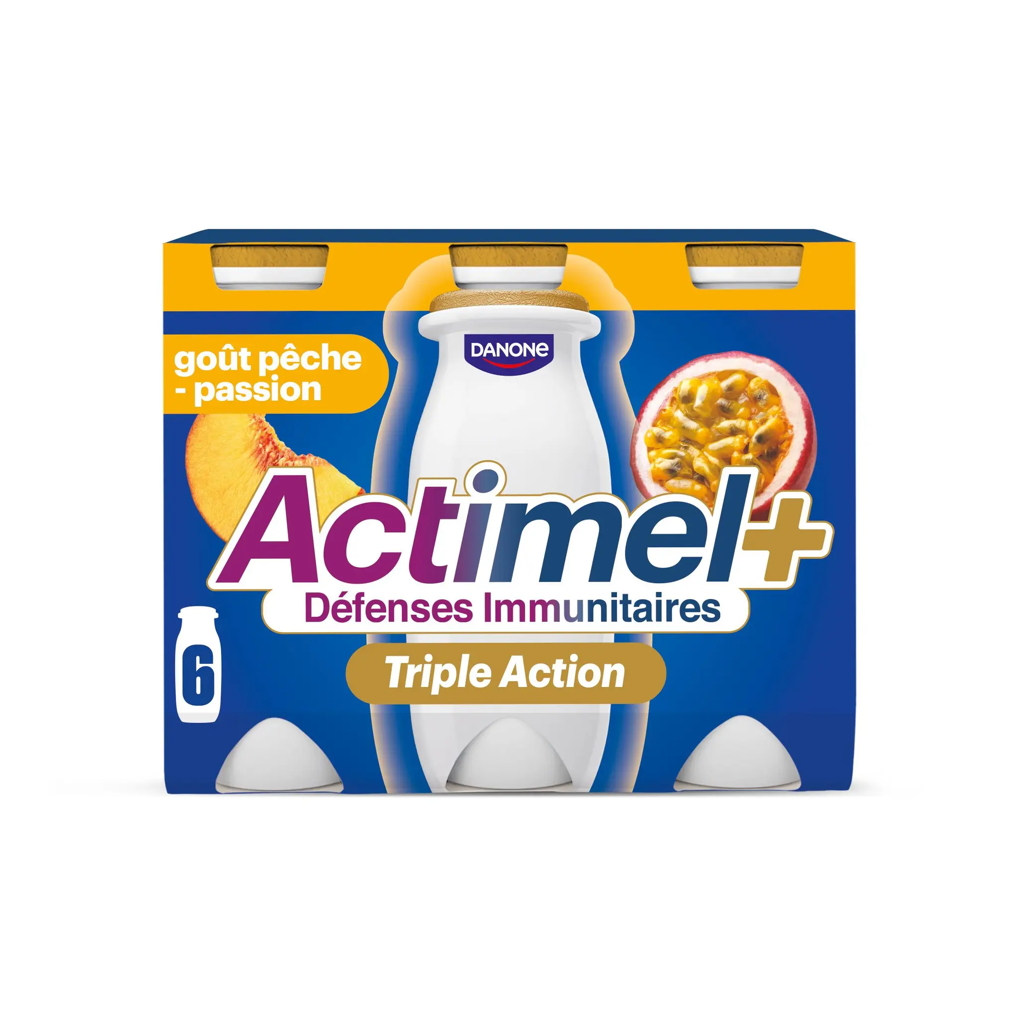 ACTIMEL Yaourt à boire pêche passion