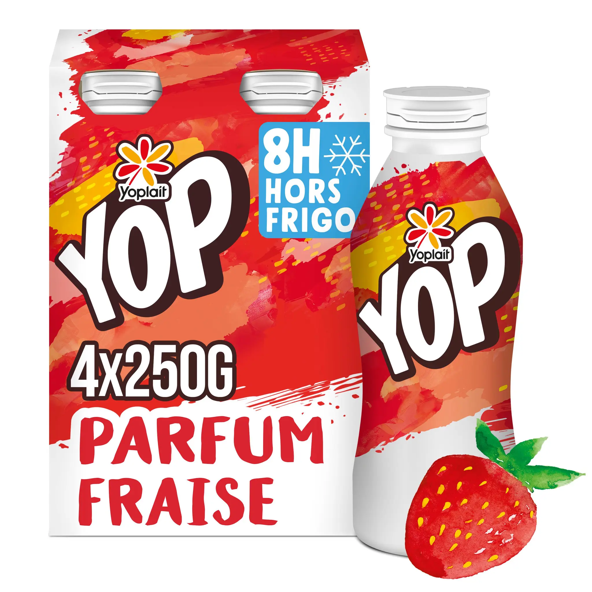 YOP Yaourt à boire parfum fraise