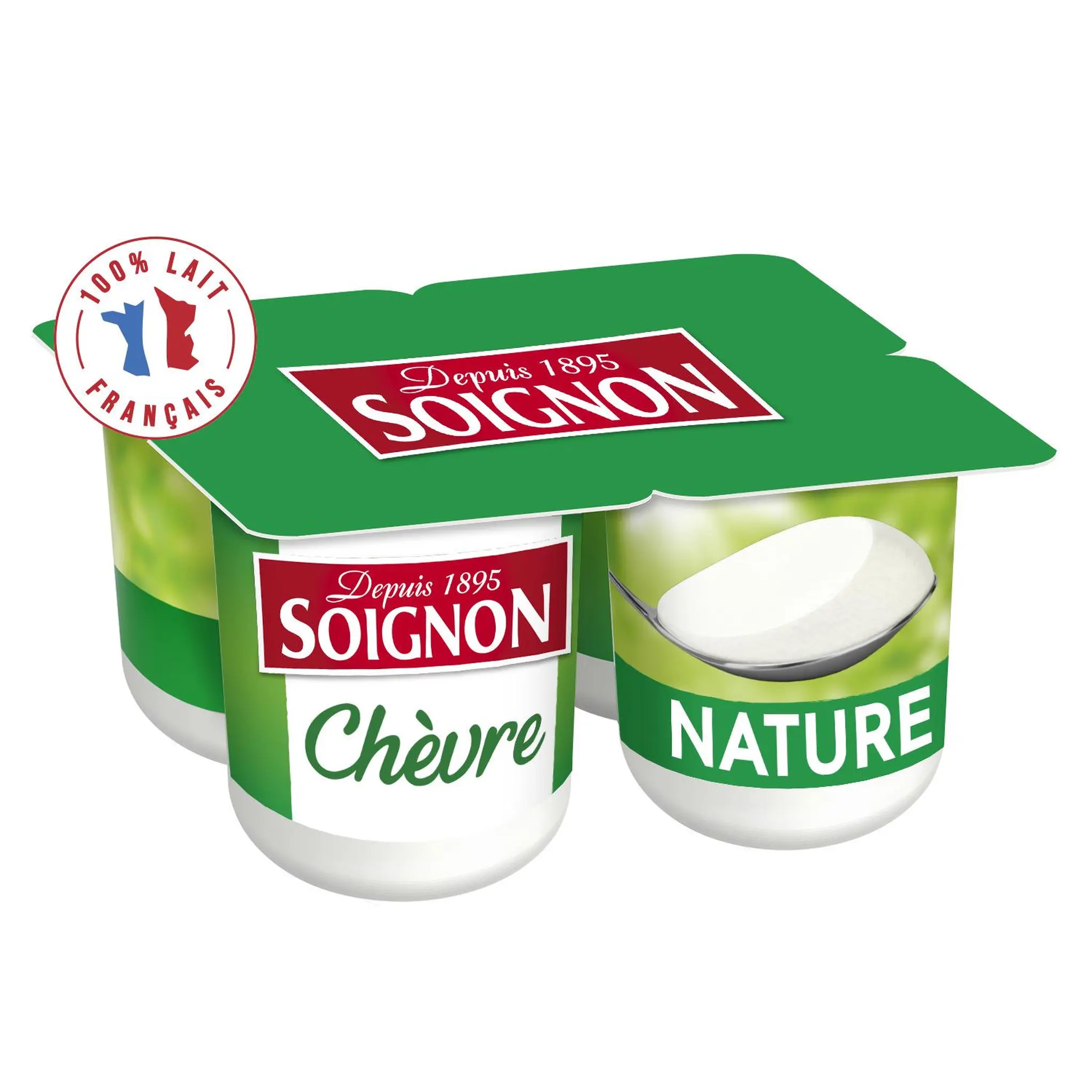 SOIGNON Yaourt nature au lait de chèvre