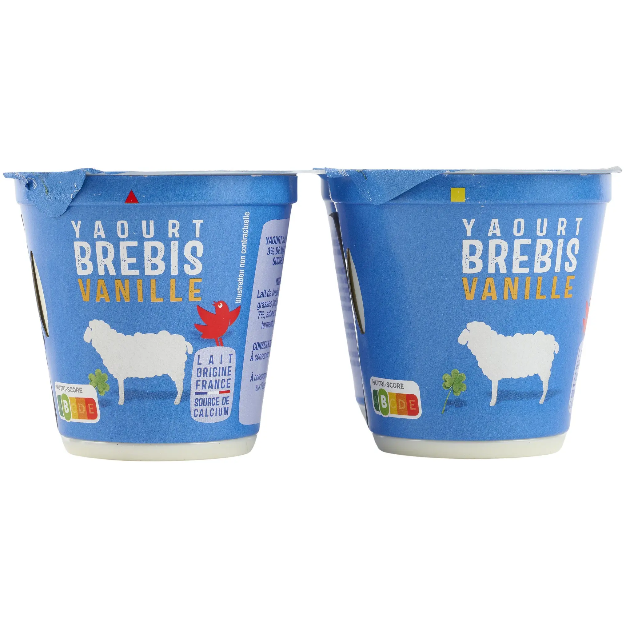 AUCHAN Yaourt au lait de brebis à la vanille