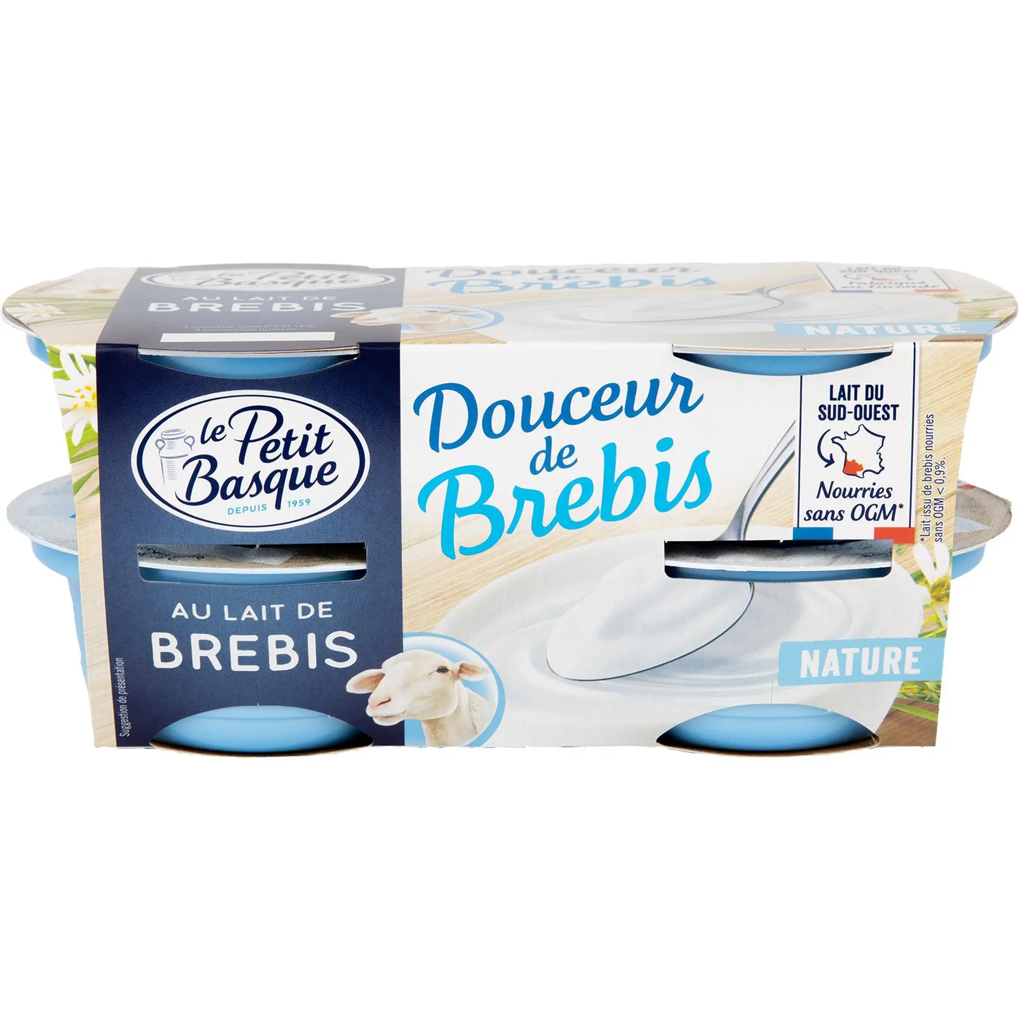LE PETIT BASQUE Yaourt au lait de brebis nature