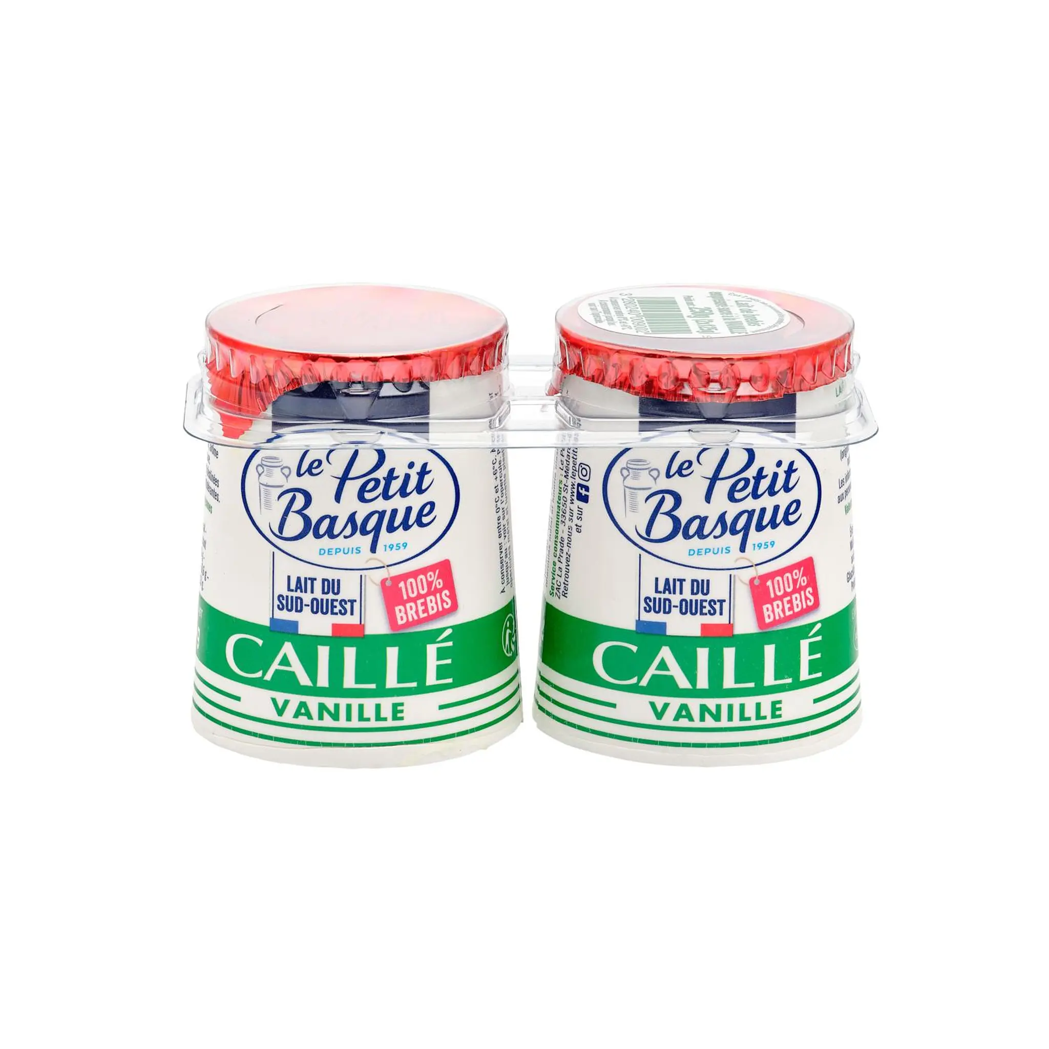 PETIT BASQUE Yaourt de brebis caillé à la vanille