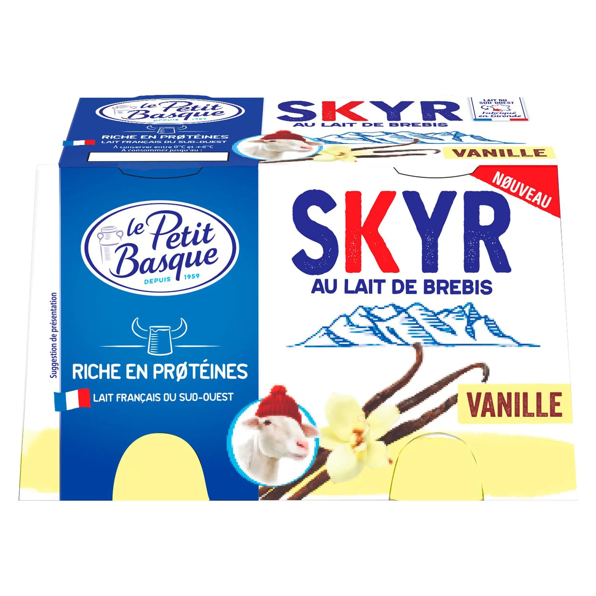 LE PETIT BASQUE Skyr au lait de brebis vanille