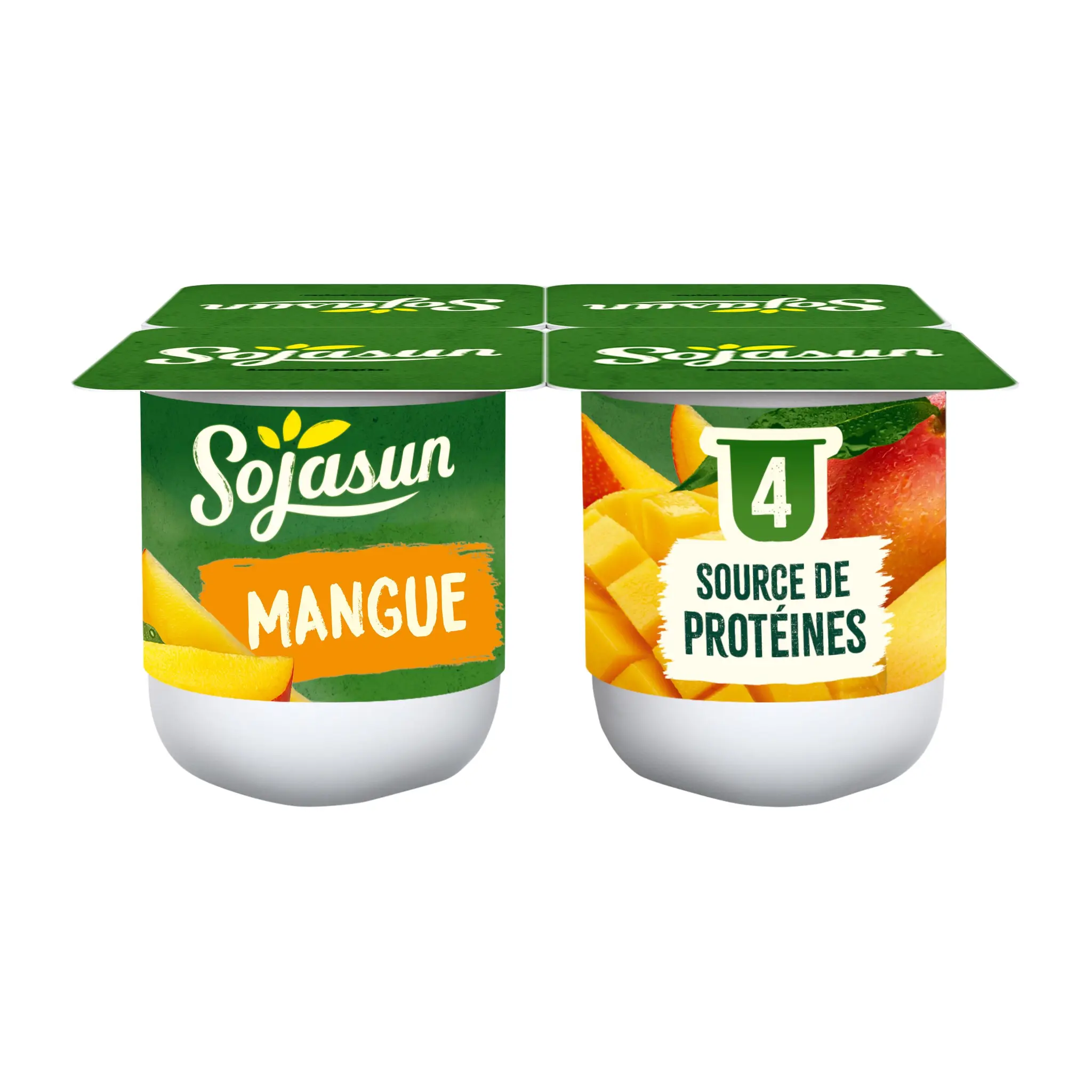 SOJASUN Dessert végétal au soja et mangue