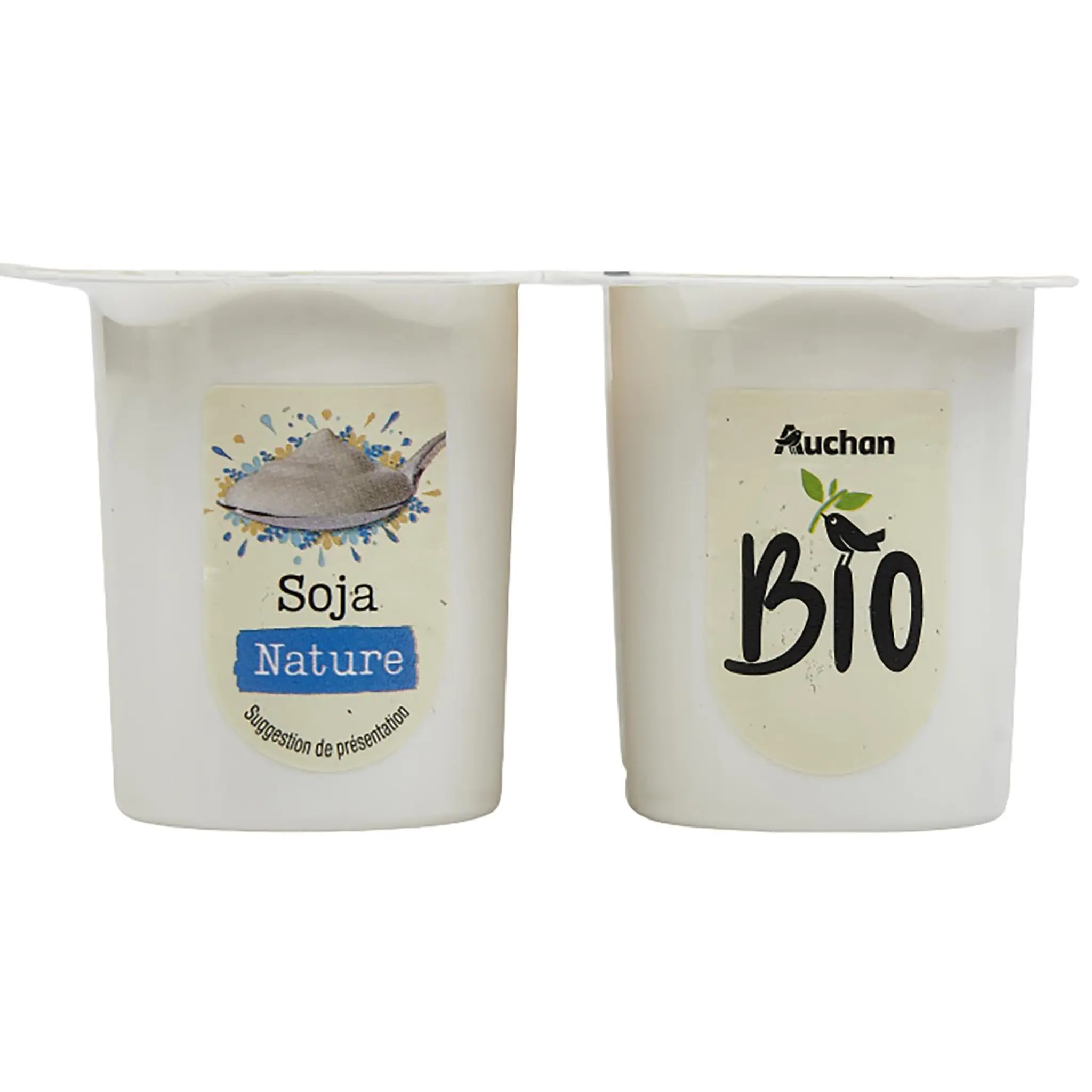 AUCHAN BIO Dessert végétal au soja nature