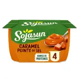 SOJASUN Dessert végétal au soja caramel pointe de sel