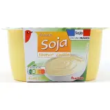 AUCHAN Dessert au soja et vanille