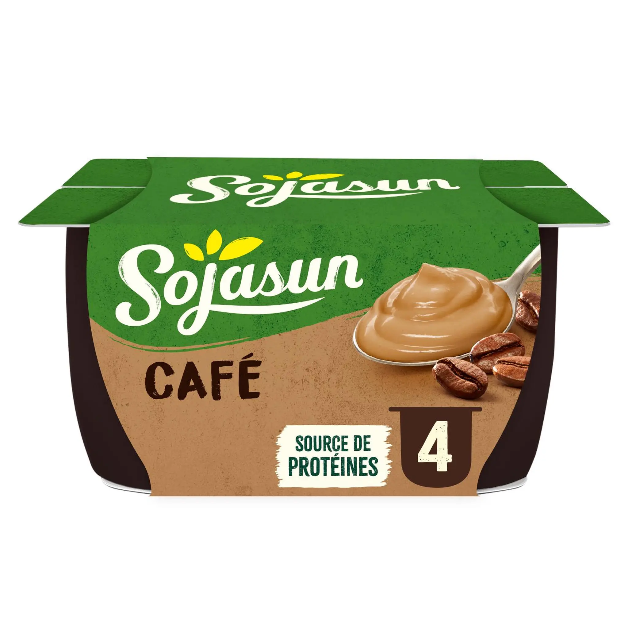 SOJASUN Dessert végétal au soja et au café