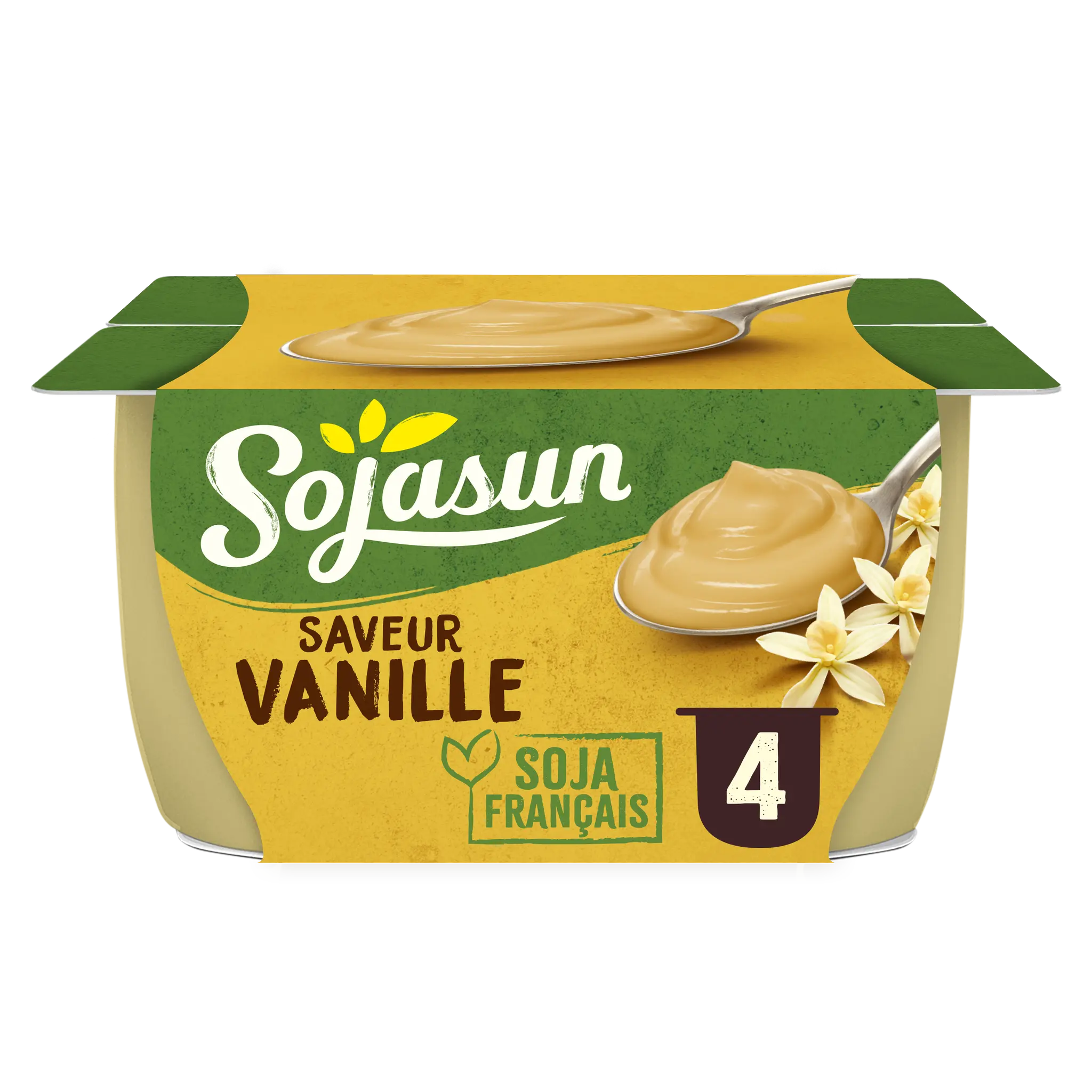 SOJASUN Dessert végétal au soja et à la vanille