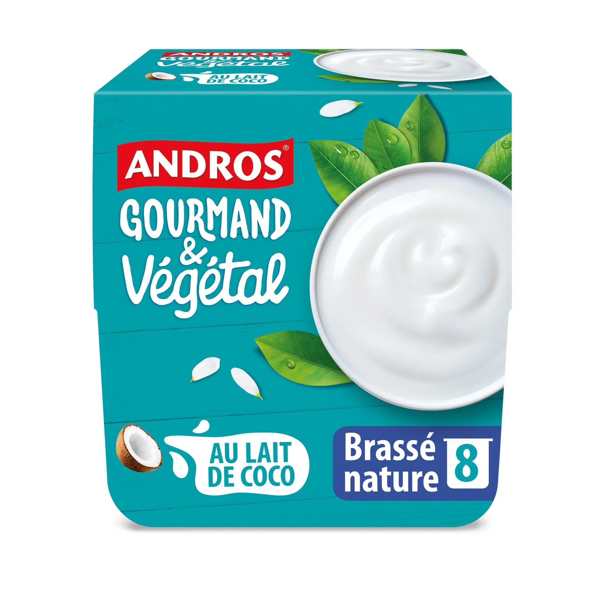 ANDROS Gourmand & Végétal Dessert brassé au lait de coco nature