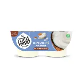 LES PETITES POUSSES Dessert végétal protéiné au lait de coco nature bio