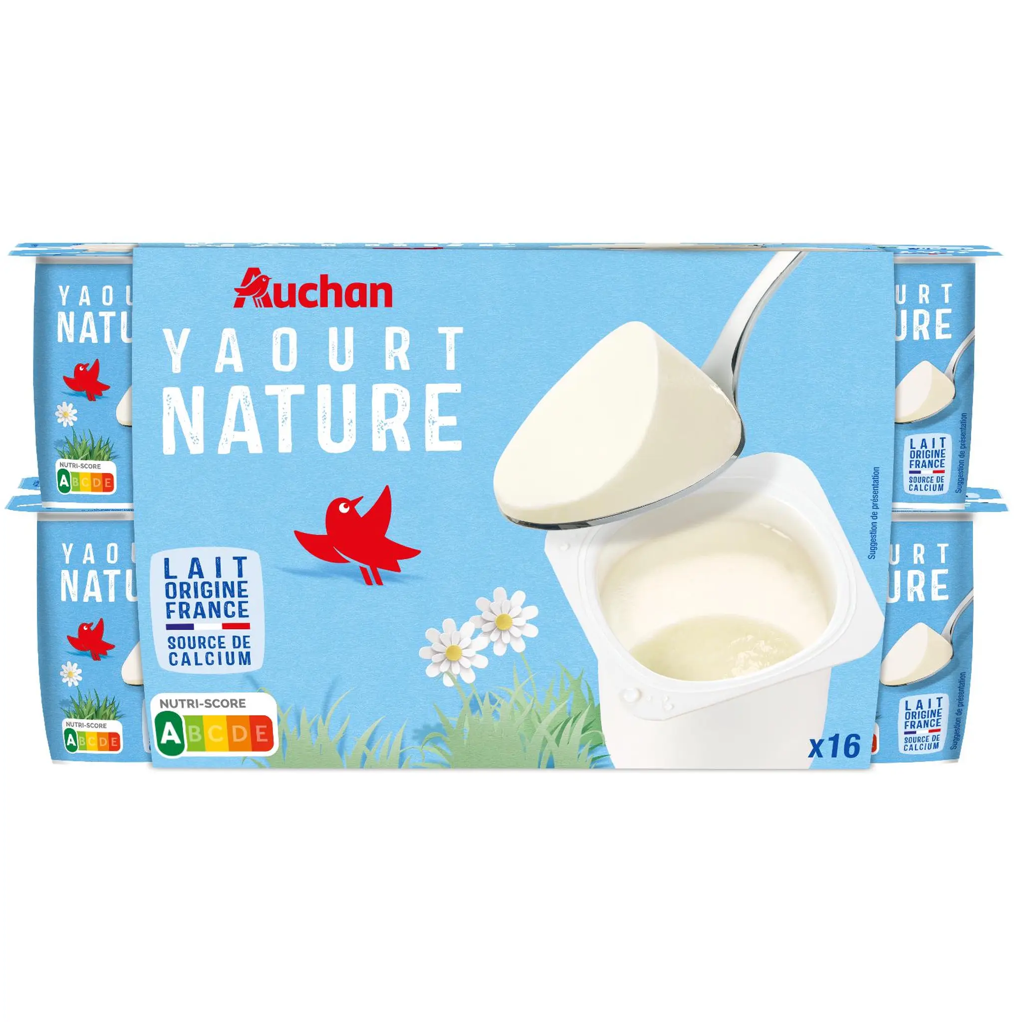 AUCHAN Yaourt nature