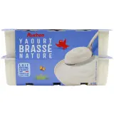 AUCHAN Yaourt brassé nature