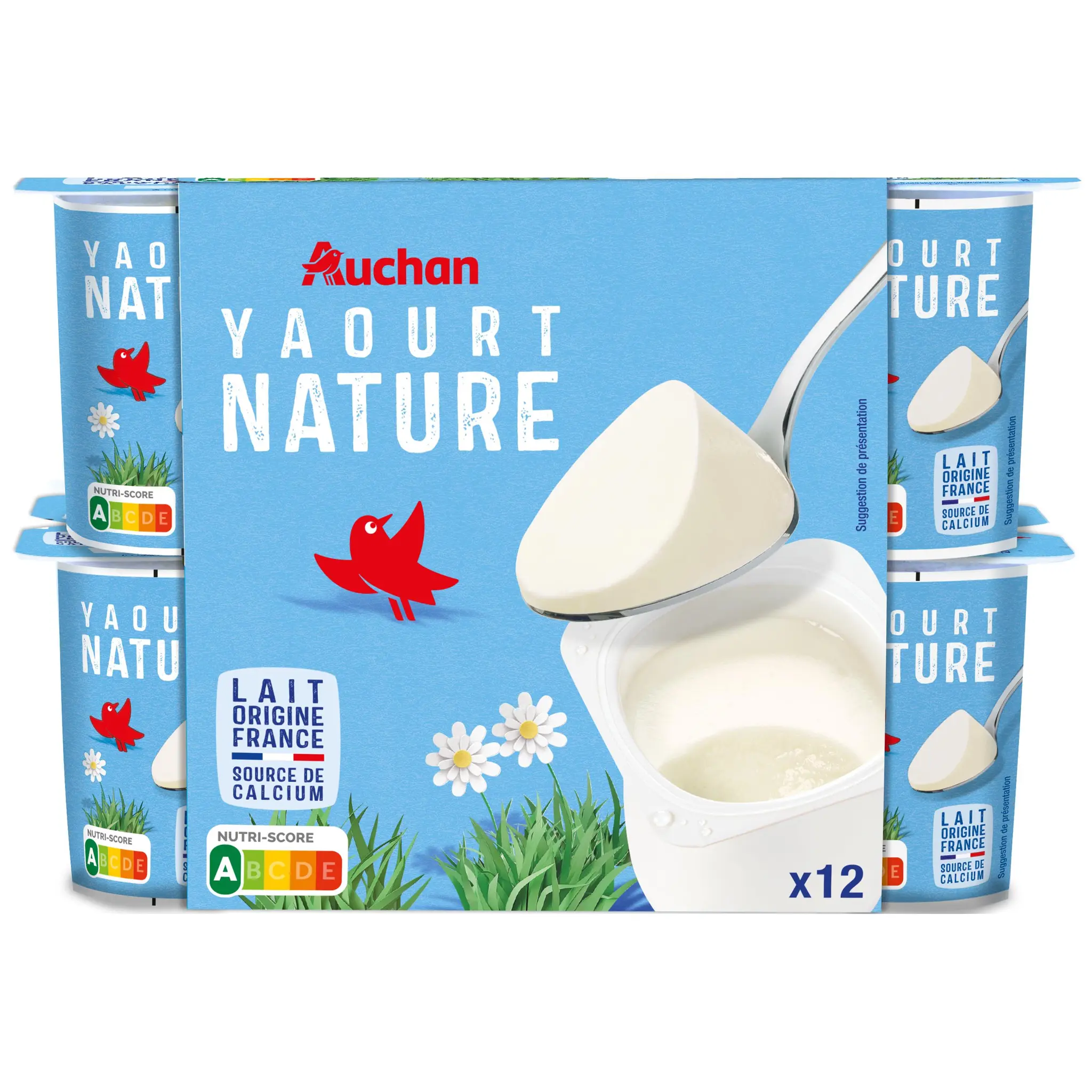 AUCHAN Yaourt nature